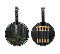Deep in The Forest - Bolsa de almacenamiento para camisetas de golf con estampado negro, solo para hombres, material de poliuretano duradero, fácil de llevar, mejora la experiencia de golf