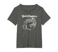 Deep Purple Battle Rages On Camiseta, Mujer Tallas Grandes, Asfalto, 2XL Grande