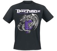 Deep Purple Battle Rages on Hombre Camiseta Negro 100% algodón Regular