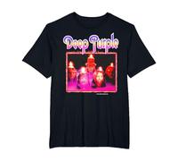 Deep Purple Burn Camiseta, Hombre Tallas Grandes, Negro, 5X Alto