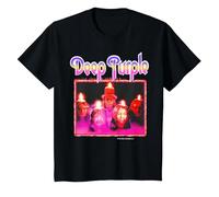 Deep Purple Burn Camiseta, Niños, Negro, 2 años