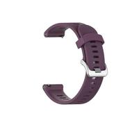 (Deep purple)For Garmin forerunner 245 645 Music Silicone Replacement Watch Wrist Strap Band