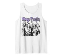 Deep Purple Group Photo Camiseta sin Mangas, Hombre, Blanco, S