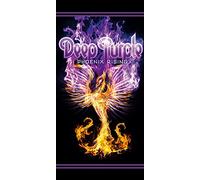 Deep Purple Hard-Rock Phoenix Rising - Toalla de baño (70 x 140 cm, 100% algodón, calidad aterciopelada, efecto ahumado en el agua, estrellas y rock)