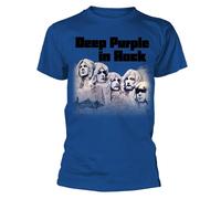 Deep Purple in Rock Band Logo T Shirt L Blue