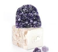 Deep Purple Project Amatista de Uruguay con caja de regalo incluída, Piedra estilo catedral especial para meditar
