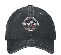 Deep Purple Rock Album Machine Heads Smoke Song On The Water Washed Baseball Cap Hats Summer Skate Baseball Caps Cotton, para Todas Las Estaciones