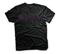 Deep Purple - Rock Off Officially Licensed - T-Shirt Camiseta Logo Clasico Vintage Rock T Shirt (Small)