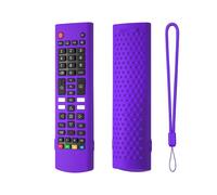 (Deep purple) Silicone Cover for AKB76040302 TV Remote, Washable Anti Drop Protection Sleeve Easy Maintenance Water Washable rde