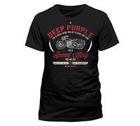 Deep Purple Speed King Rock Oficial Camiseta para Hombre (Large)