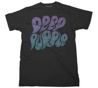 Deep Purple T Shirt Bubble Band Logo Nue oficial Unisex Negro M