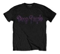 Deep Purple - T-Shirt # L Black Unisex # Vintage Logo