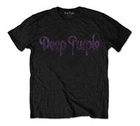 Deep Purple - T-Shirt # S Black Unisex # Vintage Logo