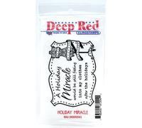 Deep Red Sellos 3 x 505561 Cling Stamp, Multicolor, 2 x 7,62 cm