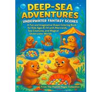 Deep-Sea Adventures: Underwater Fantasy Scenes: A Fun and Imaginative Ocean Coloring Book for Kids Ages 8-14 (PeaChi Pages: Young Artist Coloring Book Series)