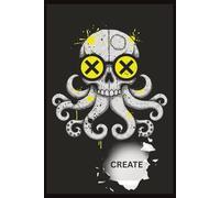 Deep Sea Dark Sketchbook: Octopus Skull & Nautical Horror Art Pad | 6x9 Inch, 110 Blank Pages: Blank Unlined Notebook for Tattoo Sketches, Ink Drawings, and Dark Fantasy Art | Gothic Ocean Cover