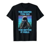 Deep Sea Diver Cita Buceo Gráfico Vintage Camiseta