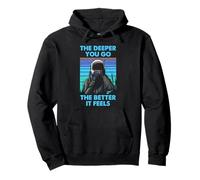 Deep Sea Diver Cita Buceo Gráfico Vintage Sudadera con Capucha