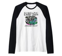 Deep Sea Drone Pilot ROV Submarine Squid Camiseta Manga Raglan