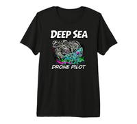 Deep Sea Drone Pilot ROV Submarine Squid Camiseta Premium