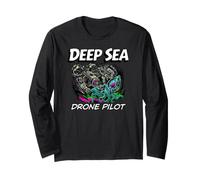 Deep Sea Drone Pilot ROV Submarine Squid Manga Larga