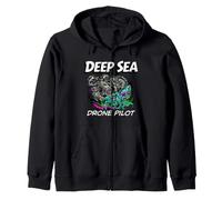 Deep Sea Drone Pilot ROV Submarine Squid Sudadera con Capucha