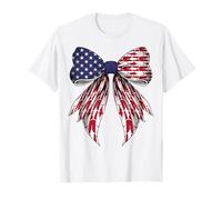 Deep Sea Fishing Fisherman 4 de julio bandera estadounidense Camiseta