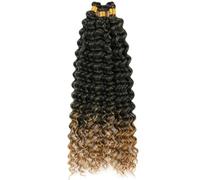 Deep Water Crochet Ombre trenzado a granel rizos afro sintéticos para mujeres Crochet Braids-T27-20inch-6Pcs/Lot