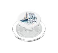 Deep Waters Isaiah 43 Cristiano Fe Versículo de la Biblia Velero PopSockets PopGrip para MagSafe
