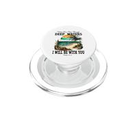 Deep Waters Isaías 43 Cristiana Fe Versículo de la Biblia Atardecer PopSockets PopGrip para MagSafe