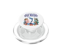 Deep Waters Isaías 43 Fe Cristiana Verso de la Biblia Costa PopSockets PopGrip para MagSafe
