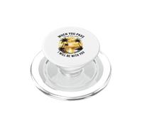 Deep Waters Isaías 43 Fe Cristiana Verso de la Biblia Costa PopSockets PopGrip para MagSafe