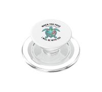 Deep Waters Isaías 43 Fe Cristiana Verso de la Biblia Tortuga Marina PopSockets PopGrip para MagSafe