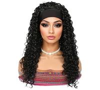 Deep Wave Wig Human Hair - Long Curly Wigs Breathable Mesh Cap, Fashion Headwear Realistic Extensions | Adjustable Hairwigs For Women Stylish Curling Effect Quick Transformation Artifact Wear