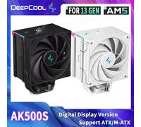 DeepCool AK500S pantalla Digital CPU enfriador 5 tubos de calor TDP 240W refrigeración ATX PC radiador para LGA1700/1200 115X AM4 AM5 AK500S Digital White