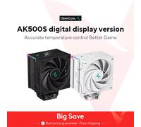 DeepCool AK500S pantalla Digital CPU enfriador 5 tubos de calor TDP 240W refrigeración ATX PC radiador para LGA1700/1200 115X AM4 AM5 AK500S Digital White