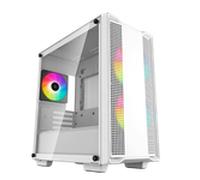 Deepcool CC360 ARGB TG White | Caja Micro ATX Cristal Templado USB 3.0