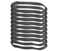 DEEPCRAFF 10 Orugas de Goma Negras Antideslizantes para Tanques RC y Robots, Piezas de Repuesto Ligeras Tracción Optimizada para Proyectos de Actualización y Construcción