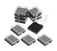 DEEPCRAFF 10 Piezas Caja de Exhibición de Medallas y Caja de Exhibición de Piedras Preciosas, Cuadrada, Plástico y Esponja, para Joyería y Accesorios, para Mostrar Logros y Colección