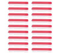 DEEPCRAFF 100 Unidades Broche con Cierre de Seguridad Adhesivo para Manualidades, Material Plástico Blanco, Diseño Fácil de Abrir para Montar Cintas y Flores