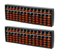 DEEPCRAFF 2 Piezas Ábaco de Cálculo Mental de 13 Columnas en Plástico
