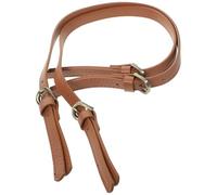 DEEPCRAFF 2 Piezas Correa para Bolso de Mujer Doble Hebilla, Asa Ajustable de Cuero Sintético Marrón, Diseño Clásico y Resistente para Uso Diario en Bolsos de Mano