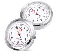 DEEPCRAFF 2 Piezas de Reloj Enfermera Esfera Transparente, Diseño Conciso y Portátil para Manual DIY y Creación de Relojes de Bolsillo Únicos Varios Estilos
