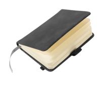 DEEPCRAFF 2 Piezas Libreta de Bolsillo A7 Banda, Cuaderno Rayado Negro | Papel E Imitación de Cuero, Organización Fácil y Ligero, para Clase, Viaje y Apuntes Rápidos Estilo Aleatorio