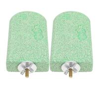 DEEPCRAFF 2 Piezas Piedra de Lava para Moler Pico y Dientes de Pájaros y Cobayas, Piedra de Calcio para Jaulas Instalación Versátil en Hábitats de Pequeños Animales