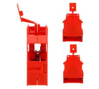 DEEPCRAFF 3 Piezas Accesorios Eléctricos Rojos de Plástico para Cabezones | Batería, Bobblehead Estable, para Tiendas y Letreros, Pieza de Repuesto, Uso Decorativo