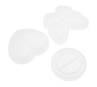 DEEPCRAFF 3 Piezas Molde de Silicona para Colgantes, Molde Artesanal para Hacer Tú Mismo, Blanco, Non-stick, Fácil de Usar y Lavar, para DIY y Regalos Hechos a Mano