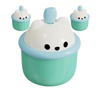 DEEPCRAFF 3 Piezas Vaso para Hacer Espuma para Lavado Facial Portátil de Abs Diseño Lindo y Estructura Simple, Reutilizable y Ligero para Limpieza Facial en Viajes