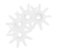 DEEPCRAFF 4 Piezas Engranaje de 9 Dientes para Máquina de Chicles, Plástico Blanco