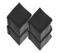 DEEPCRAFF Accesorios para escaleras plegables, protector de pies de goma negro, set de 4, adecuado para mantenimiento y construcción